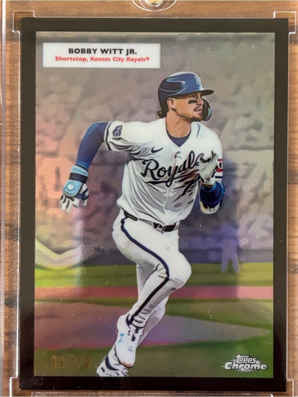 2025 Topps Chrome Platinum Bobby Whitt Jr Black refractor 02/10